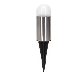 LED osvetlenie  B.V.  - LED Solárna lampa LED/0,006W/1,2V 20cm chróm 6500K IP44 B10201NL5