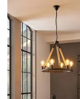 Svietidlá Eglo 49694 - Závesný luster na reťazi FINDLAY 6xE27/60W 49694
