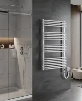 Radiátory do kúpeľne MEXEN/S - Apollo radiátor + vykurovacia tyč 1210 x 650 mm, 900 W, biela W117-1210-650-2900-20