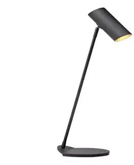 Lampy Lucide 19600/01/30 - Stolná lampa HESTER 1xGU10/7W/230V čierna 19600/01/30