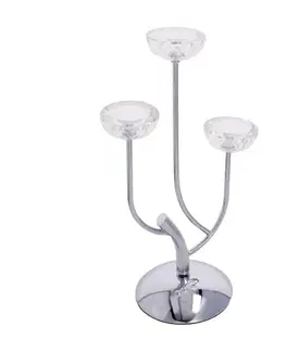 Svietniky Svietnik Elisabeth silver wys. 44,5cm