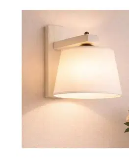 Svietidlá  Nástenné svietidlo AIDA 1xE27/60W/230V, dubový dekor KM 1.98/BIAŁY