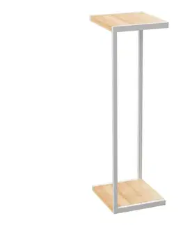 Stojany na kvetiny  Stojan na kvety 100x30x34 cm biela 9026