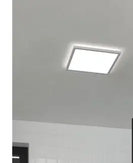 Svietidlá Eglo 901451-LED Kúpeľňové stropné svietidlo ROVITO 17,6W/230V 39x39 cm IP44 biela 901451
