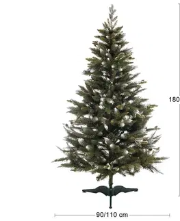 Vianočné stromčeky NABBI Christee 1 vianočný stromček 180 cm zelená / biela