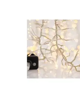 LED osvetlenie Eurolamp LED vonkajší reťaz CLUSTER 768xLED/8 funkcií 9 m IP44 teplá biela 600-11342