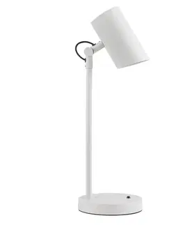 Lampy do obývačky Stolová lampa AGZAR 36251 E14 WHITE LB1