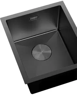 Kuchynské drezy MEXEN MEXEN - Trixo oceľový drez 1-bowl 370 x 440 mm, čierna 6412371000-70