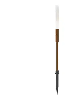 Záhradné lampy Viokef Lighting LED Vonkajšie svietidlo STICK LED/1,5W/24V IP65 hnedá 4320600