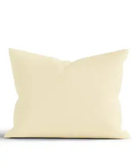 Dekoračné obliečky MKLozkoviny.sk Bavlnená obliečka na vankúš Renforcé 50 × 70 cm - Jasmine pastelovo žltá-  -