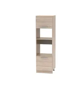 Kuchynské dolné skrinky KONDELA Nova Plus NOPL-084-00 skrinka na vstavané spotrebiče dub sonoma