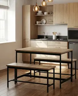 Jedálenské sety Jedálenský set s 2 lavicami AUT-G1175