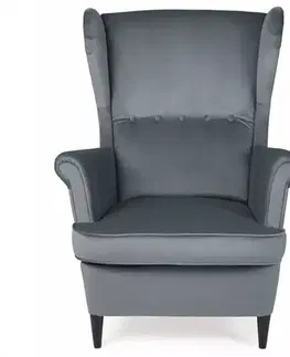 Moderné kreslá Kreslo Royal Bluvel 14/venge