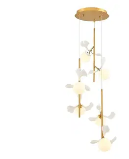 Svietidlá  Luster na lankách PISTOIA 6xG9/5W/230V zlatý 701CHD1345