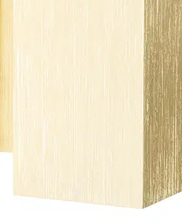 Nástenné osvetlenie Moderná nástenná lampa zlatá štvorcová 2-svetlo - Sandy