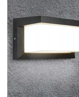 Svietidlá  LED Vonkajšie svietidlo so žiarovkou so senzorom súmraku NEELY 1xE27/9W/230V IP54 BG0715+BW0296