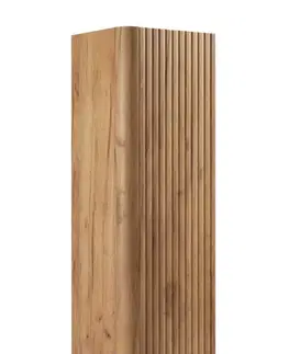 Skrinky do kúpeľne Elvisia Vysoká skrinka do kúpeľne LINEA Oak craft | 136 cm
