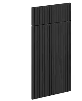 Kuchynské skrinky Čelo skrinky Luxeo F14-D40S1-AX ryfla black