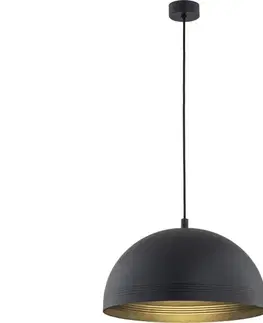 Svietidlá Argon 8242 - Luster na lanku BONITA 1xE27/15W/230V čierna 8242