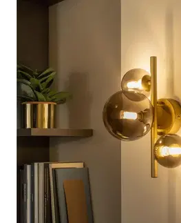Svietidlá BRILAGI - LED Nástenné svietidlo MILLA 3xG9/3W/230V zlatá/dymová 4010-3GS