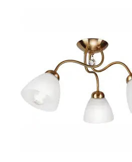 Svietidlá  Prisadený luster MIRANDA 3xE27/60W/230V zlatá LM 3.150/PATYNE