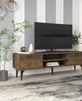 TV stolíky TV stolík Brendon - Walnut