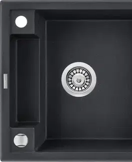 Kuchynské drezy DEANTE DEANTE - Magnetic grafit metalic - Magnetic Granitový drez s odkvapkávačom ZRM_G113