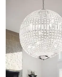 Svietidlá Ideal Lux - LED Krištáľový luster na reťazi LUXOR 12xG9/3W/230V pr. 60 cm číra 116235
