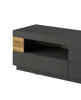 TV stolíky SELINKA 41 TV stolík 2 šuplíkový, matera/dub wotan