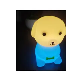 Lampy  LED RGB stmievateľné dobíjacie detské nočné svetlo LED/2,5W/5V 3000K 1200 mAh pes PES NOC