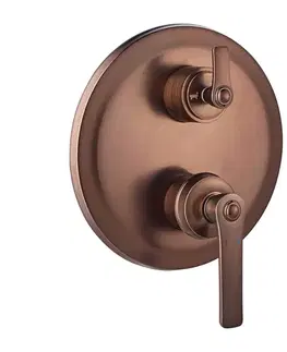 Kúpeľňové batérie OMNIRES - ARMANCE vaňová batéria podomietková 3-cestná podomietková meď retro /ORB/ AM5237ORB