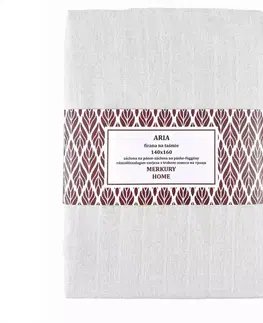 Záclony do obývačky Záclona na páske  ARIA polyester biela 140x160 Merkury Home