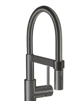 Kuchynské drezy VILLEROY & BOCH VILLEROY & BOCH - Drezová batéria Steel Expert Compact, odnímateľná sprcha, antracit 92730005