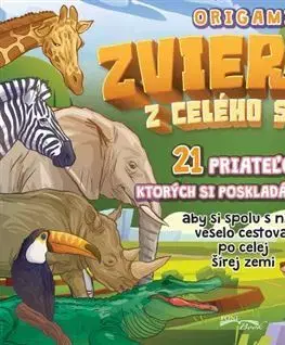 Nalepovačky, vystrihovačky, skladačky Origami - Zvieratá z celého sveta