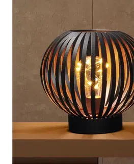 Svietidlá  WO3102 - LED Dekoračná stolná lampa LED/3xAA čierna/meď WO3102