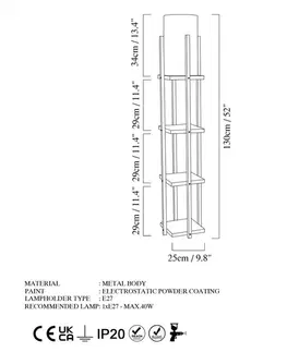 Stojacie lampy Stojacia lampa Shelf Lamp - 8113