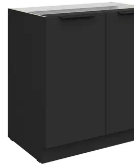 Kuchynské skrinky stojace Kuchynská skrinka Aria-Bl/Bl Anti Fingerprint 80d 2f Bb