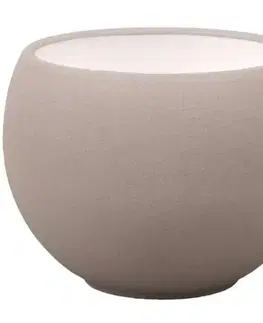 Záhrada Obal LUNA STRUKTUR d14cm hnedosivá mat
