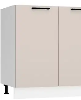 Kuchynské skrinky stojace Kuchynská skrinka Max D80   svetlobéžová