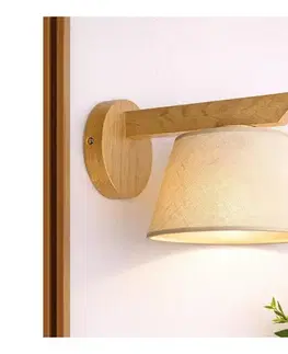 Svietidlá  Nástenné svietidlo ANTONIO 1xE14/40W/230V dub K-1.128/DĄB/beż