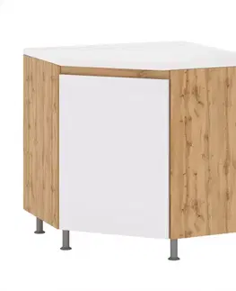 Kuchynské skrinky stojace Rohová kuchynská skrinka Magnolia DN 90x90 1D