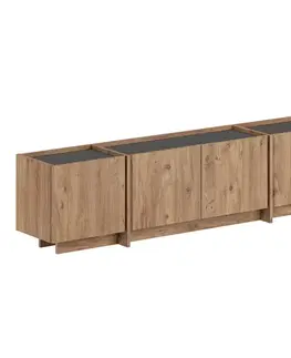 TV stolíky WON široký TV stolík, borovica Atlantic/antracit