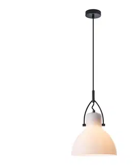Svietidlá  111028 - Luster na lanku RACK 1xE27/11W/230V biela/čierna 111028
