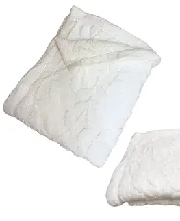 Deky Deka Flower luxury baranková z mikroplyšu biela 200x230cm TiaHome