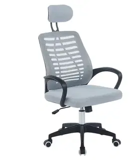 Kancelárske stoličky KONDELA Edred kancelárske kreslo sivá / čierna