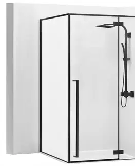 Sprchové kúty 80x100 Sprchový kút Fargo Rea K6950 100x80x195 black