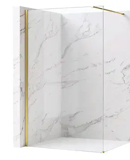 Sprchové dvere REA/S - Sprchová zástena Flexi Transparent / Brush Gold 80 KPL-K99267