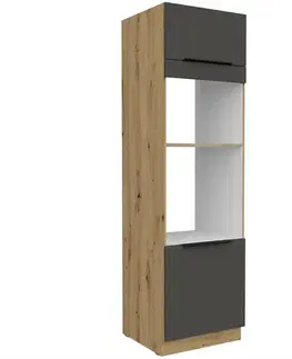 Kuchynské skrinky stojace Kuchynská skrinka Aria-Gr/Ar Anti Fingerprint 60dpm-210 2f
