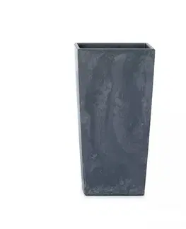 Kvetináče a truhlíky NABBI DURS265E plastový kvetináč 26,5 cm antracit