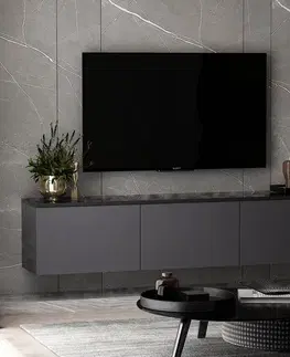 TV stolíky SIMA závesný TV stolík, antracit